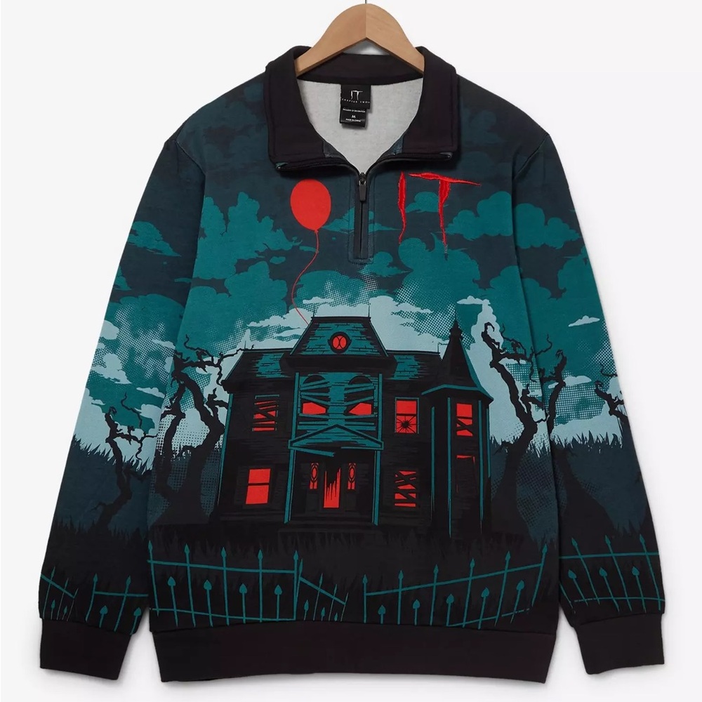 Unisex It‎ House Scenic Quarter Zip Sweatshirt — BoxLunch Exclusive
